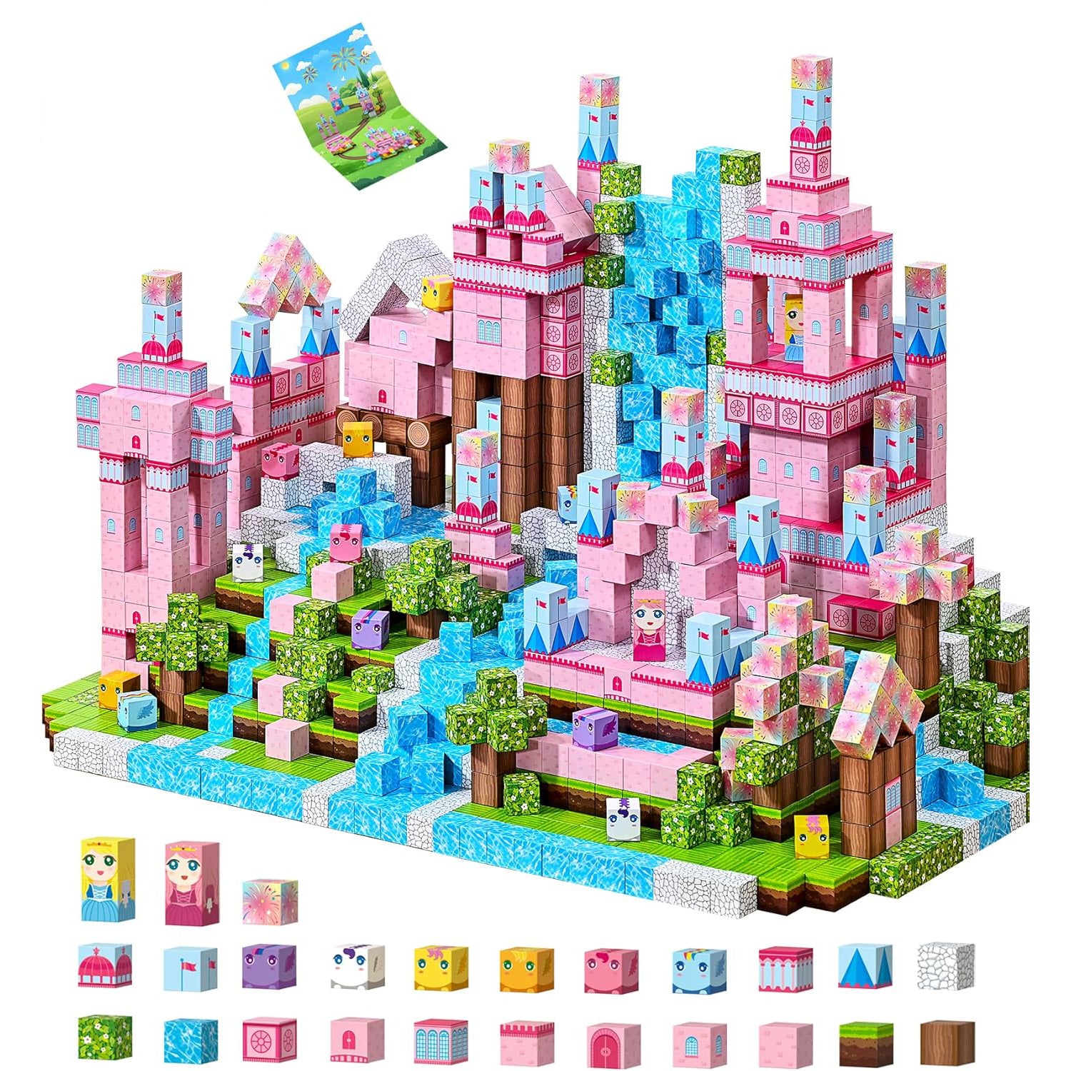 200-Piece Magnetic Building Blocks Set