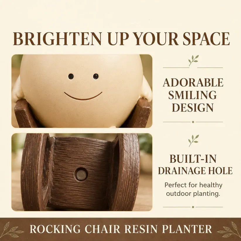 Cute Wobble Plant Pot – Decorative Mini Planter for Succulents & Small Indoor Plants