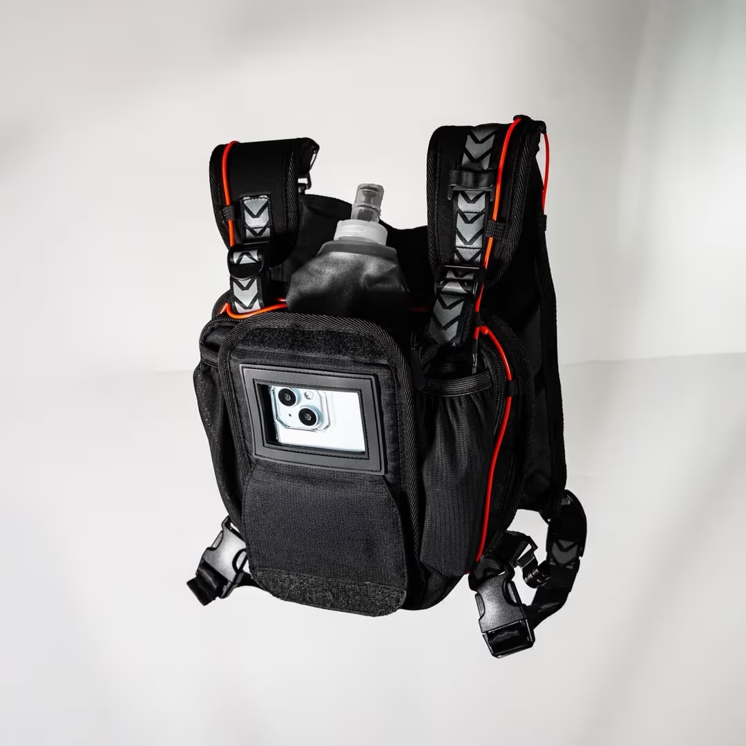 Winter Chest Pack with EL Wire – Hands-Free Access for Ski, Snowboard & Adventure