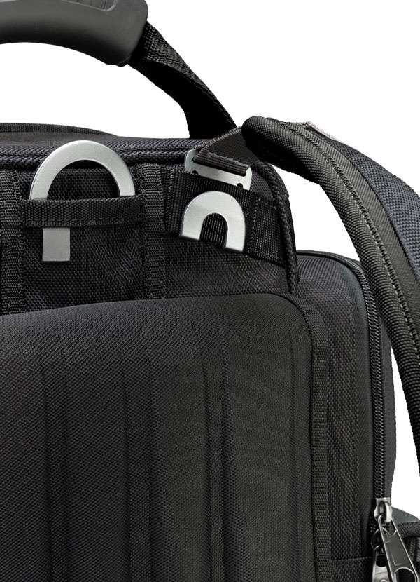 All-Black Extra-Large Front-Access Meter Bag – Modular Tool Storage with Backpack Straps 