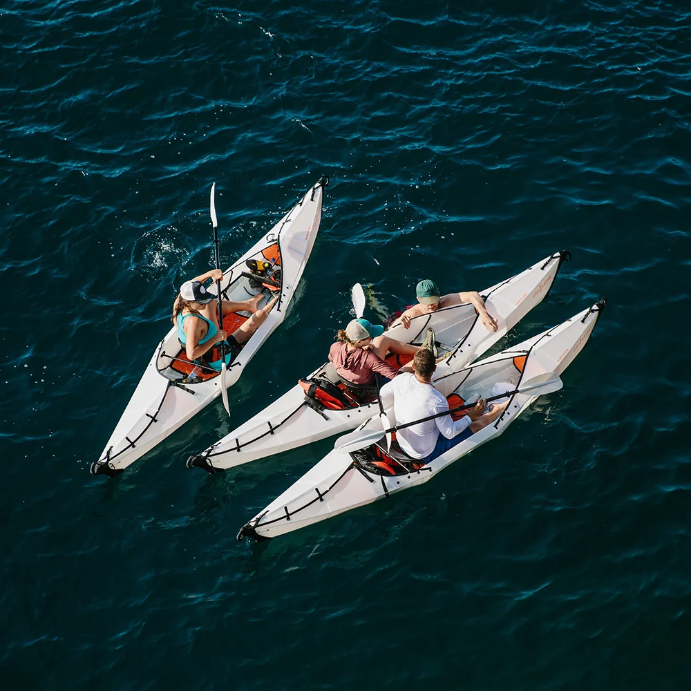 Foldable Origami Kayak – Sport Edition with Gel Seat & Rail System 
