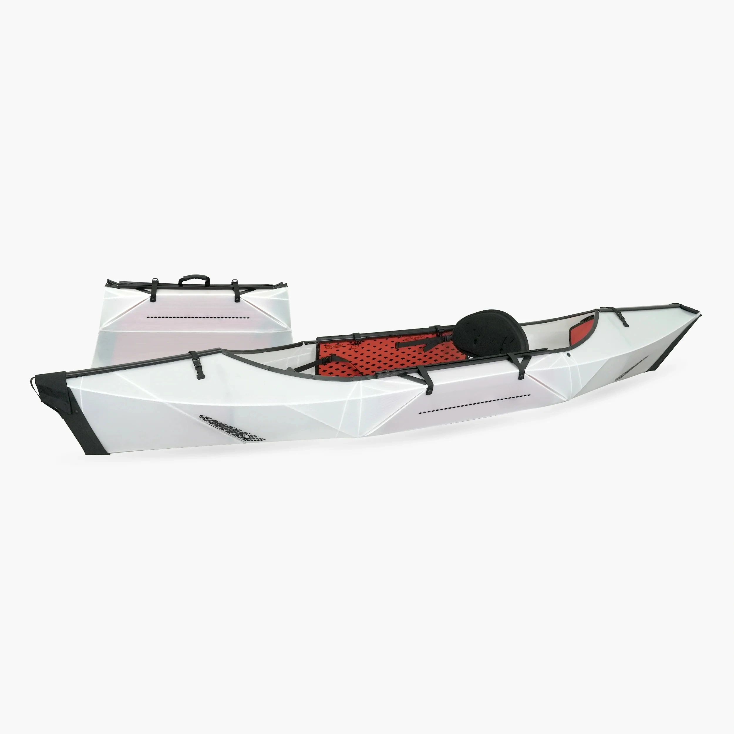 Foldable Origami Kayak – Sport Edition with Gel Seat & Rail System 