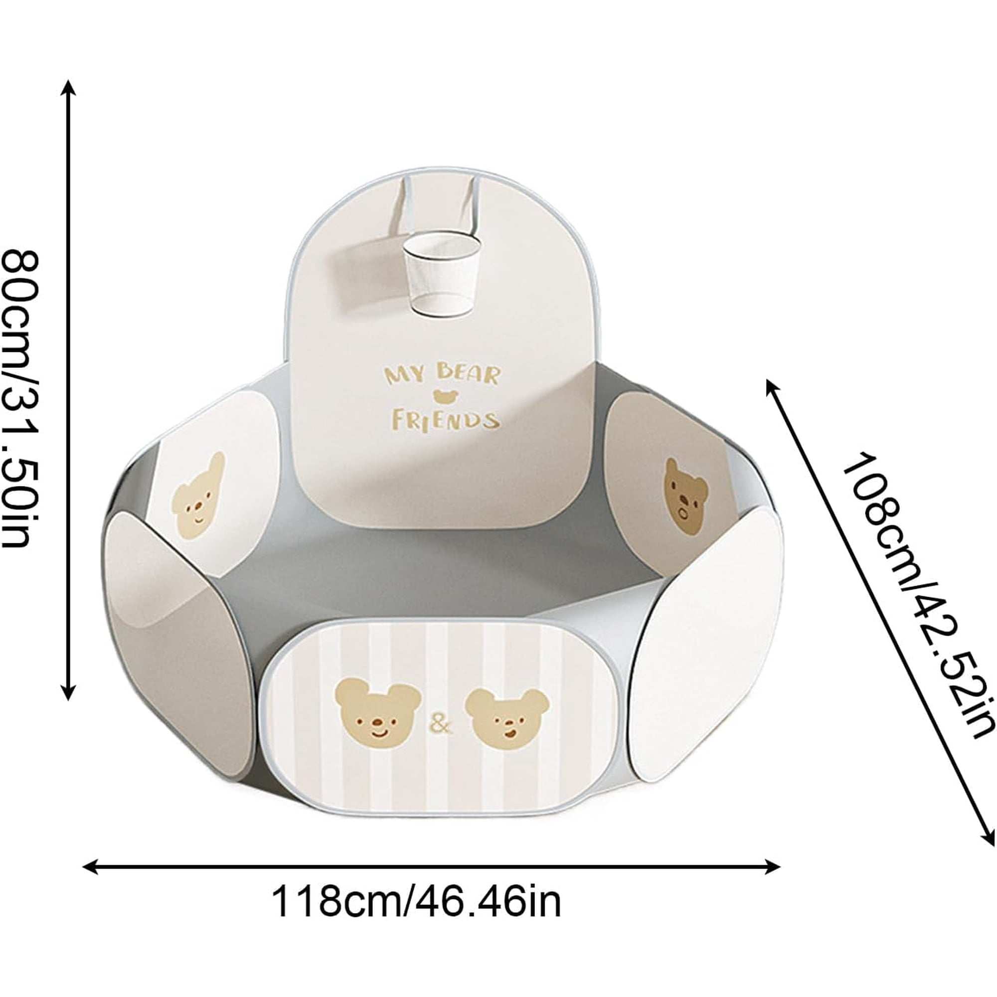 Foldable Ball Pit – Cartoon Play Tent for Indoor & Outdoor Fun