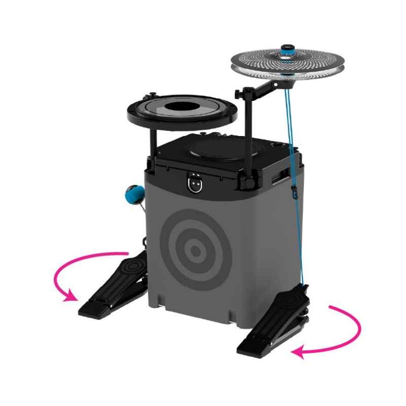 Essential Drum Set – Compact, Portable Acoustic Kit for Any Space
