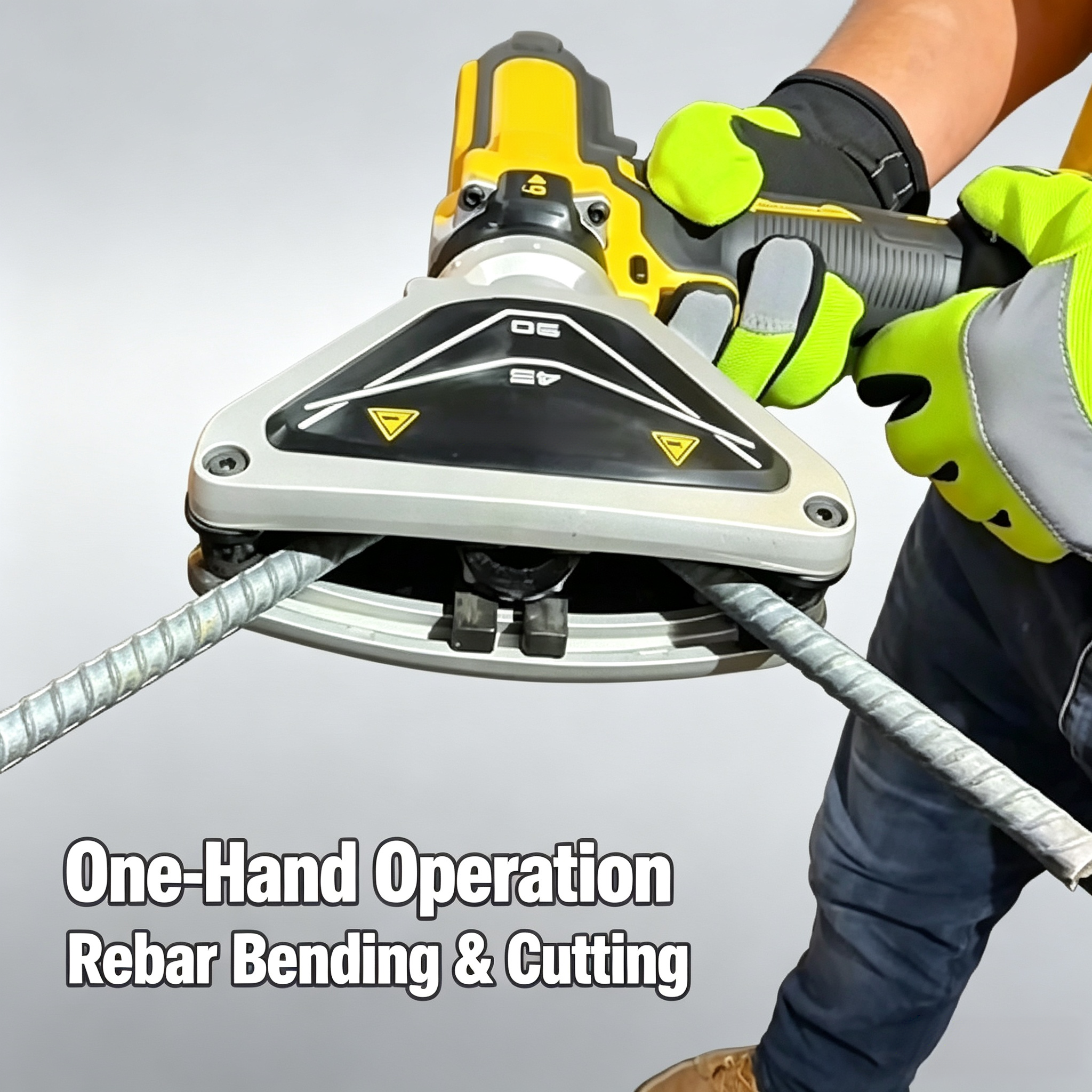 20V Cordless Rebar Bender – Handheld Solution for #5 Bar & 90° Bends