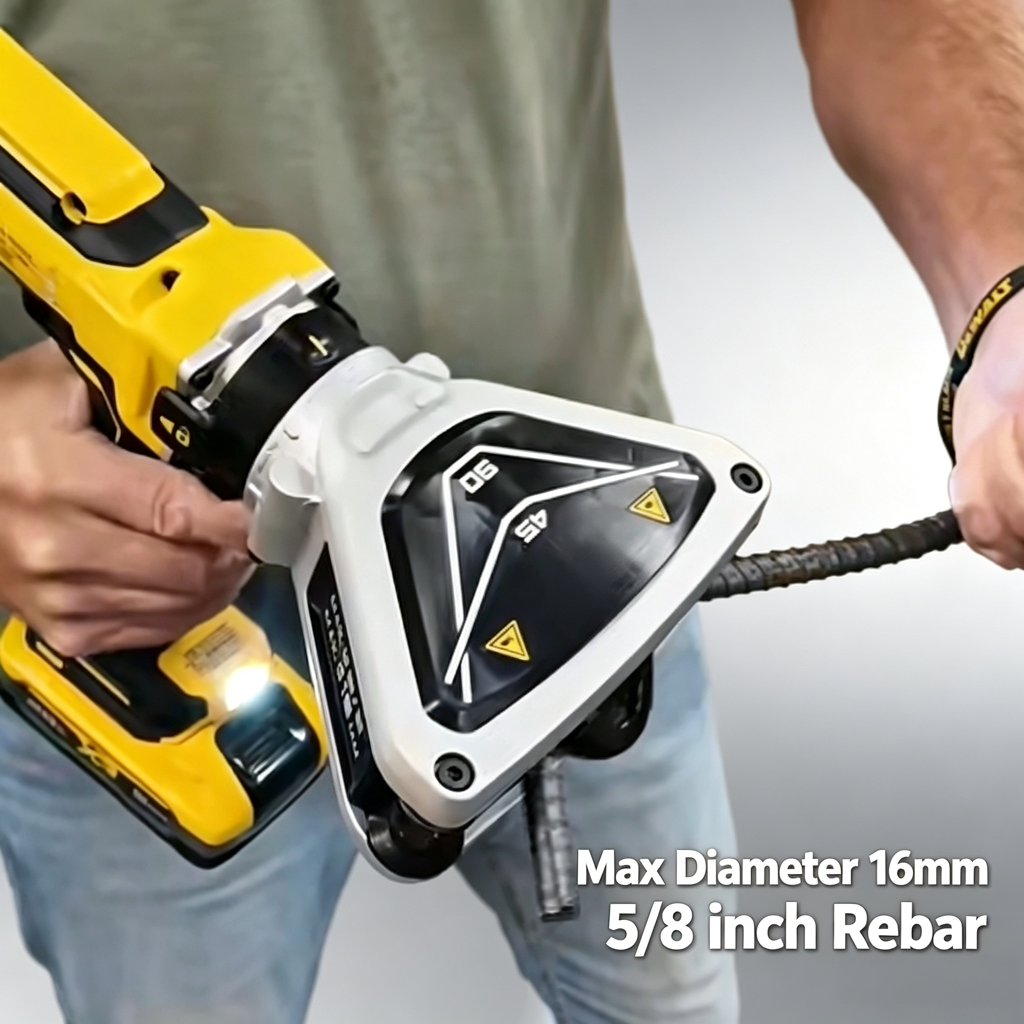 20V Cordless Rebar Bender – Handheld Solution for #5 Bar & 90° Bends