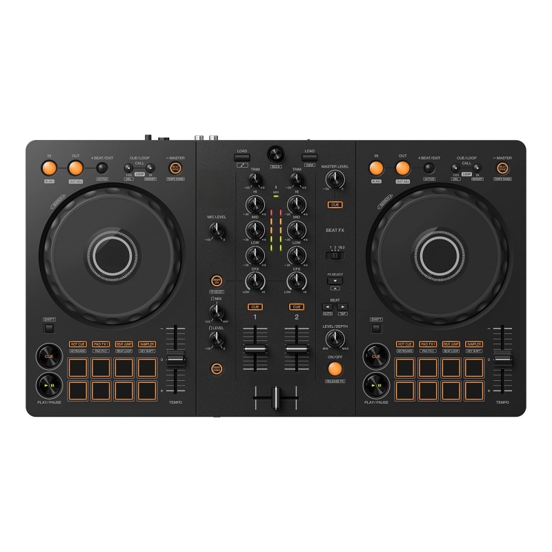 2-Channel DJ Controller for rekordbox & Serato – Compact with Smart Mixing Features 
