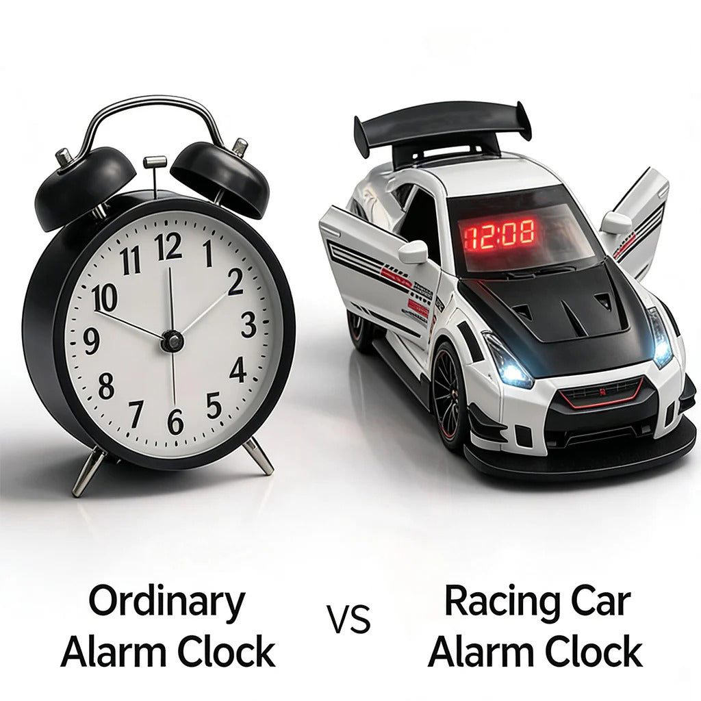 Supercar Engine Sound Alarm Clock – Mini Supercar Wake-Up Experience