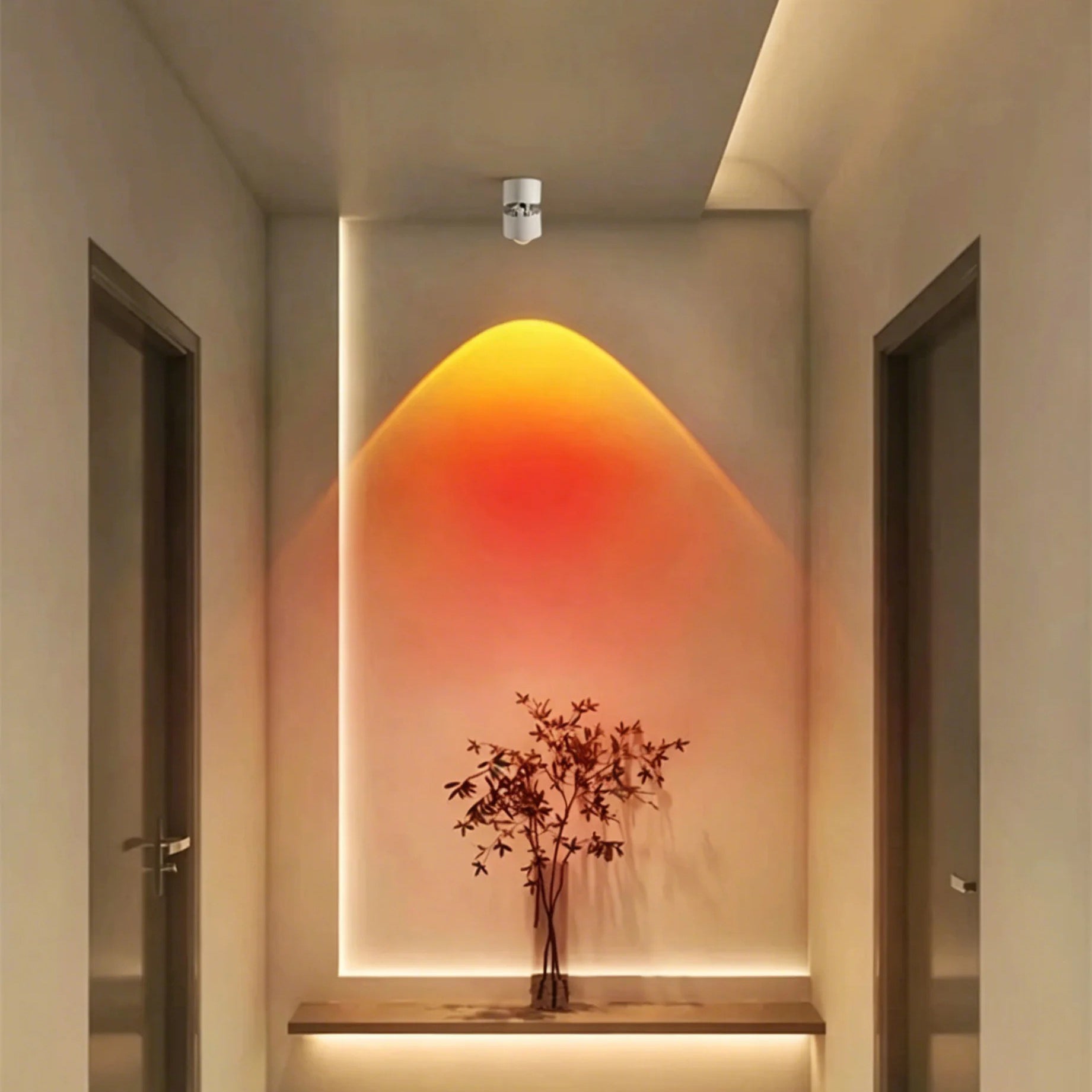 Rotatable Sunset Projection Spotlight – LED Indoor Ceiling Downlight