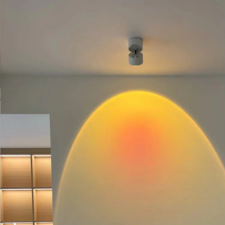 Rotatable Sunset Projection Spotlight – LED Indoor Ceiling Downlight
