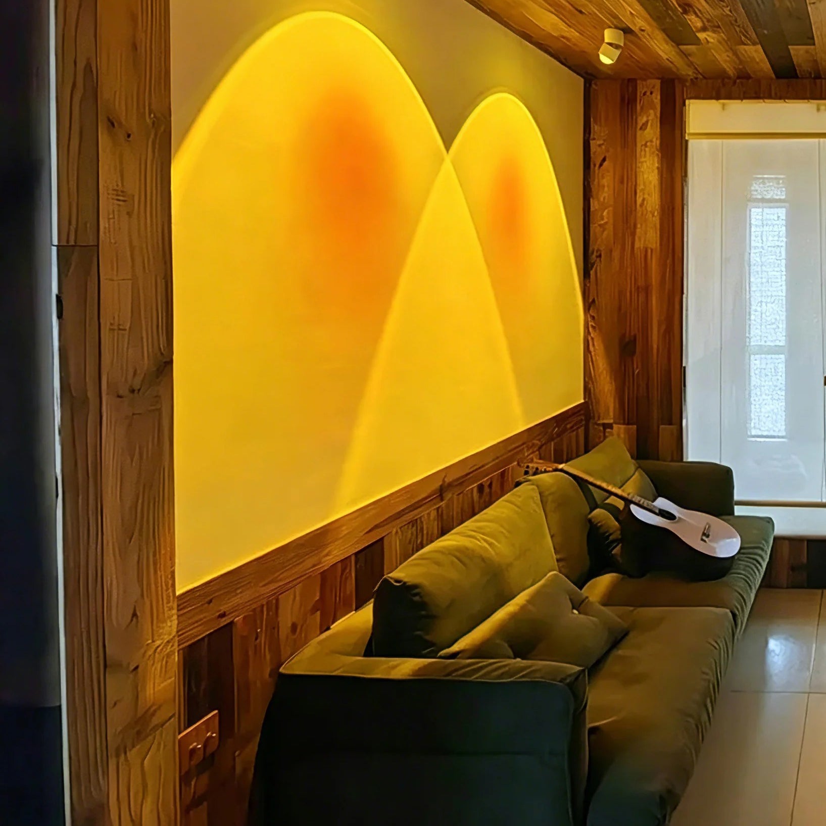 Rotatable Sunset Projection Spotlight – LED Indoor Ceiling Downlight