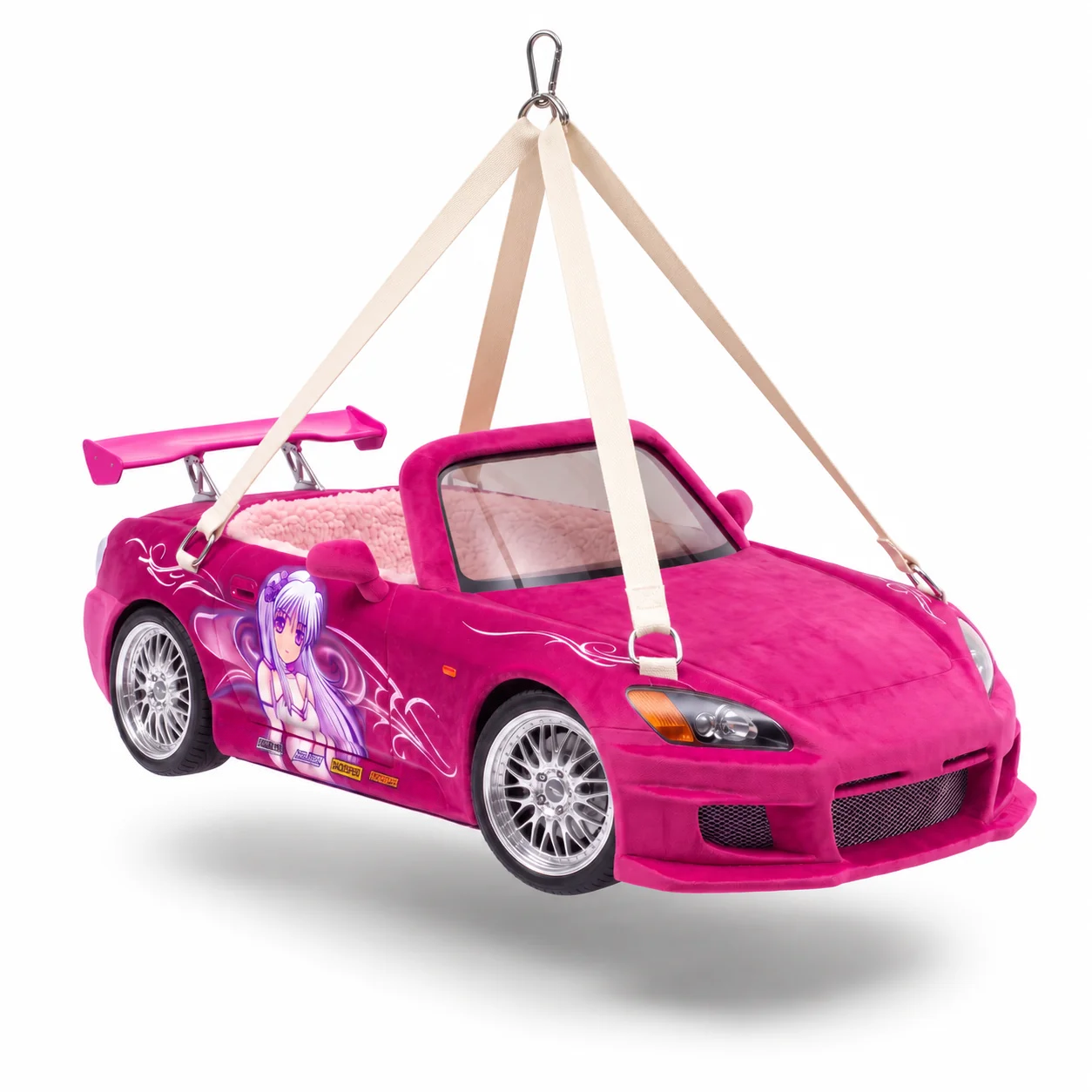 Hanging Cat Bed – Cozy Elevated Sleep Space with Sherpa Lining & Steel Carabiners 