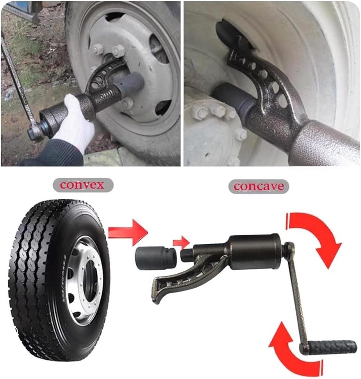 Heavy-Duty Torque Multiplier Wrench Set – 1:64 Gear Ratio, 4 Sockets, 4800NM Output