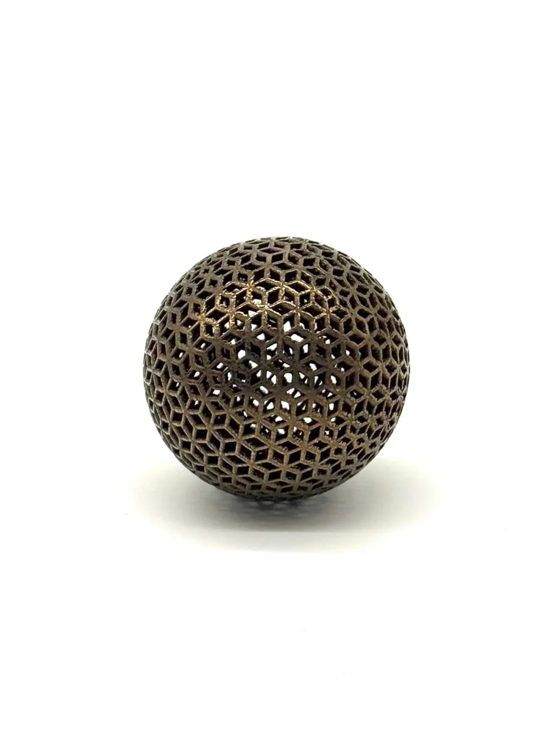 Titanium Spherical Lattice Ball – Hollow Geometric Bounce Toy for Precision Play