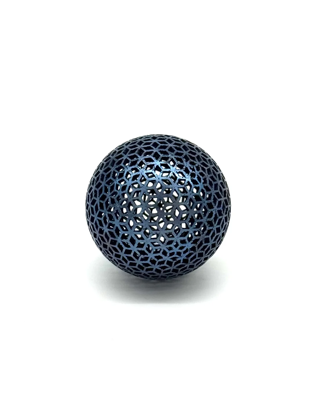 Titanium Spherical Lattice Ball – Hollow Geometric Bounce Toy for Precision Play