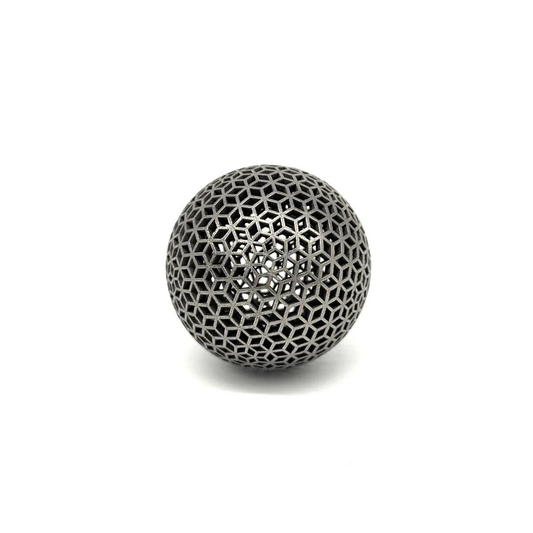 Titanium Spherical Lattice Ball – Hollow Geometric Bounce Toy for Precision Play