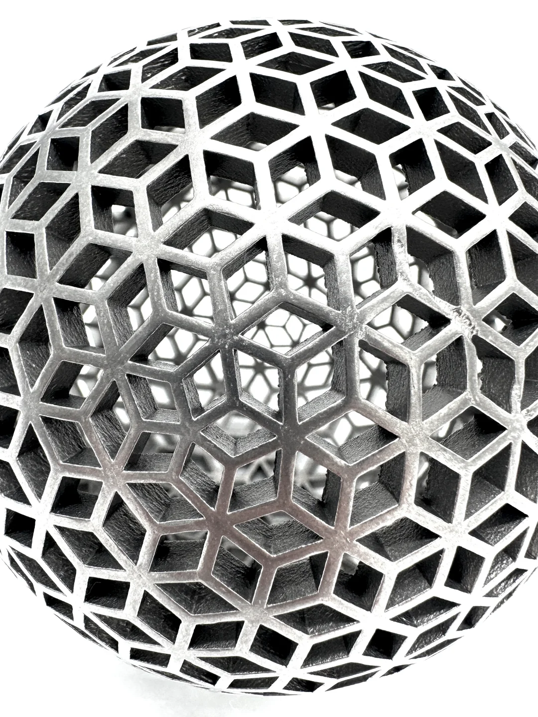Titanium Spherical Lattice Ball – Hollow Geometric Bounce Toy for Precision Play
