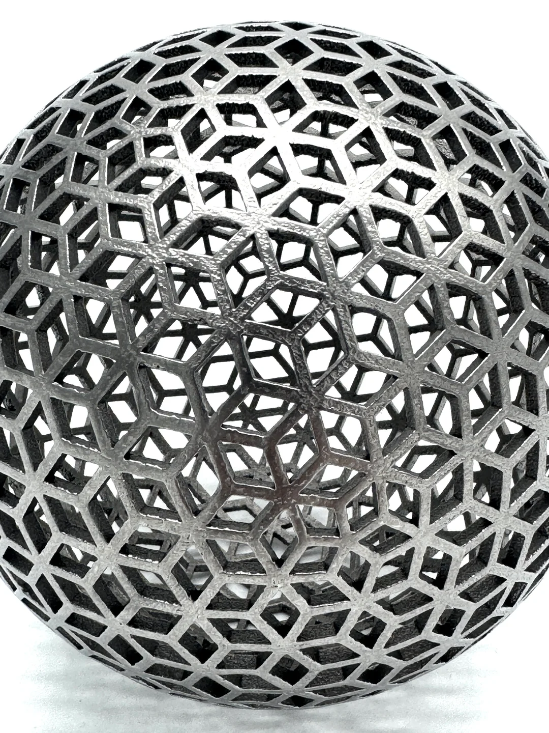 Titanium Spherical Lattice Ball – Hollow Geometric Bounce Toy for Precision Play