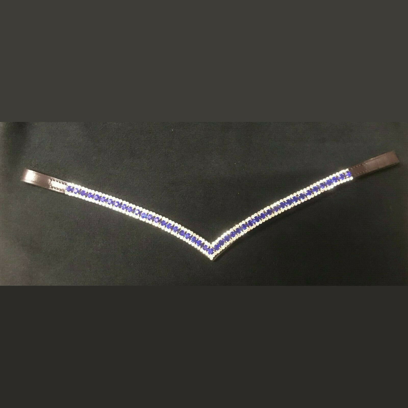 Blue Astra Browband – Starry Night Elegance for Your Horse