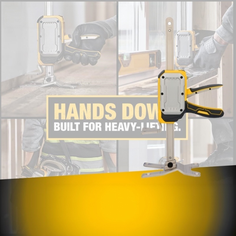 Heavy-Duty Construction Jack – Hands-Free Lifting up to 340 lbs with Step or Squeeze Control 