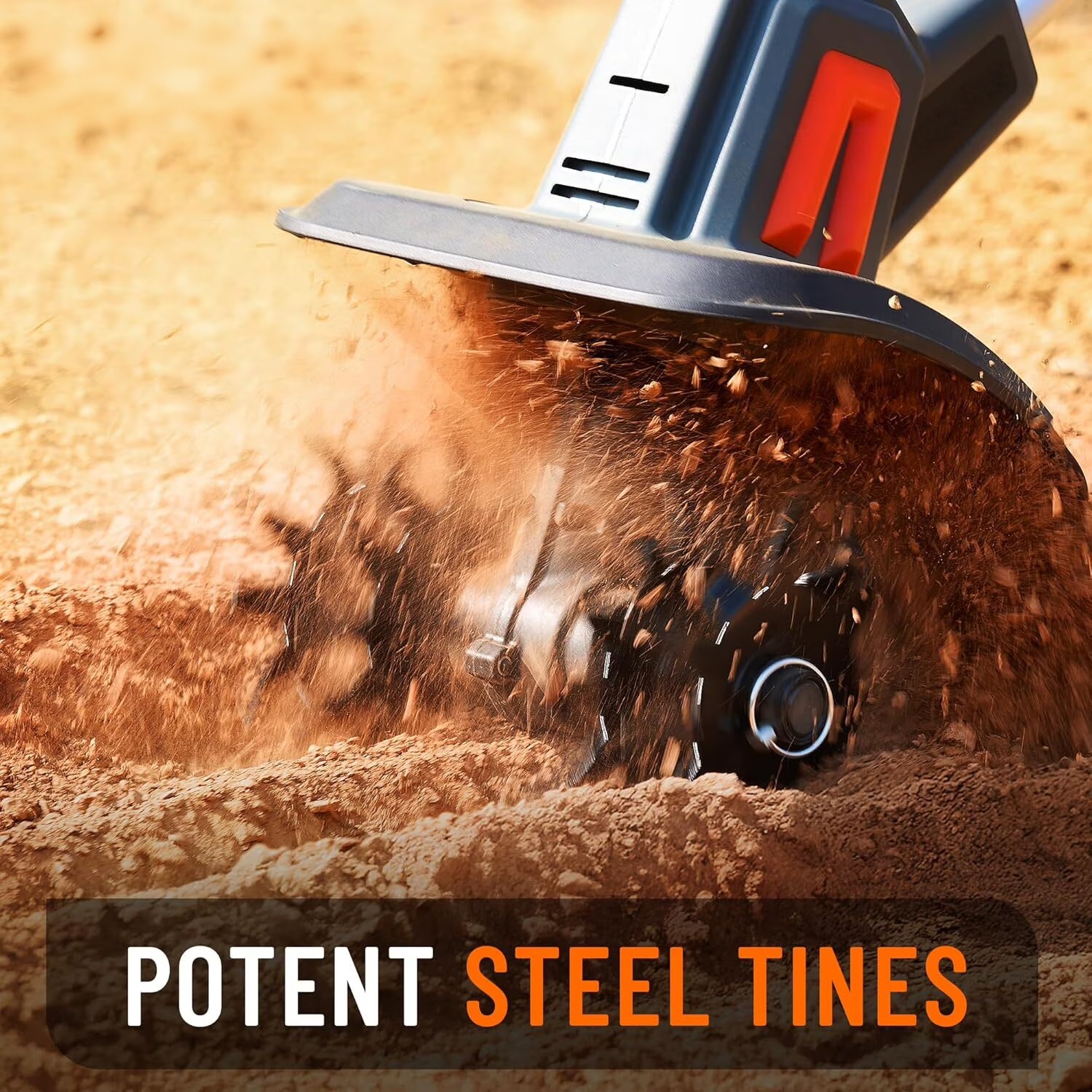 What's Included 1 × Cordless Tiller Unit 2 × 2.0Ah Batteries 1 × Fast Charger 1 × User Manual