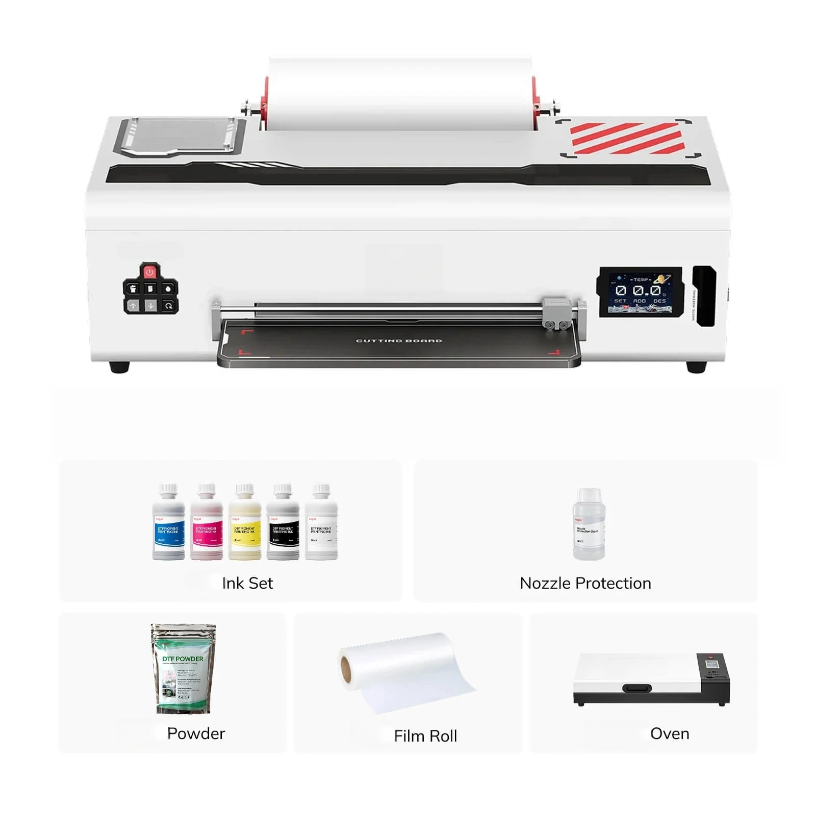 Easy-Start DTF Printer with Theme Screen – Low Maintenance, High Color Precision