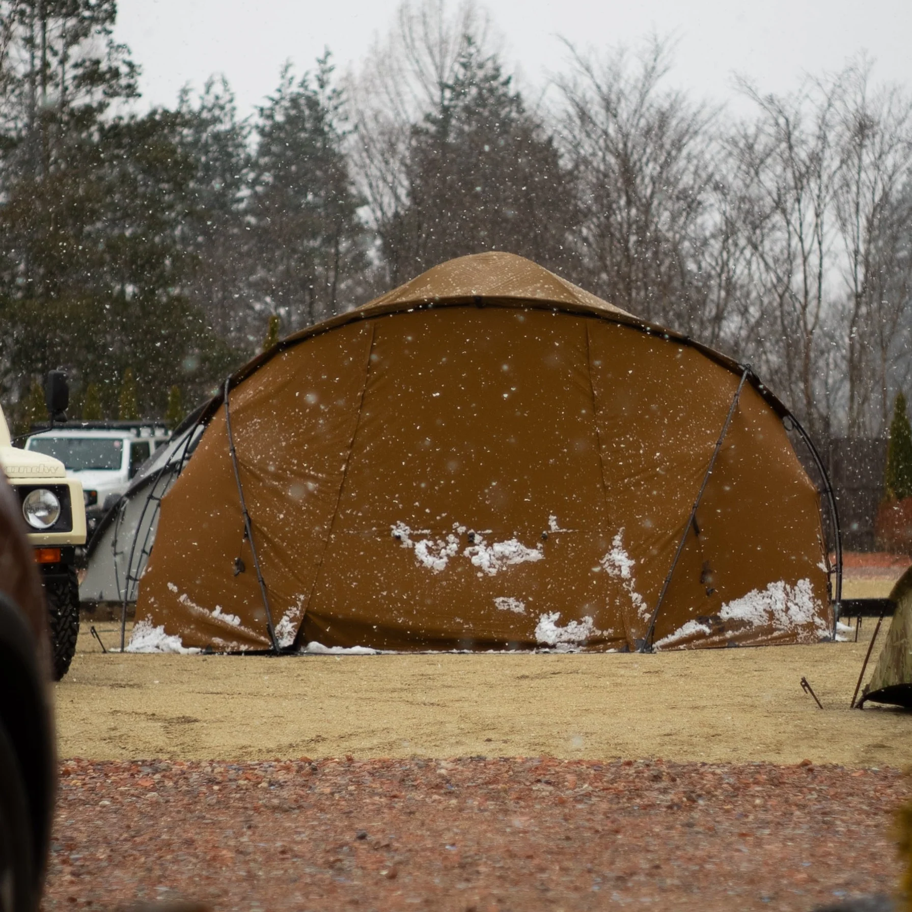 Fireproof Patio Tent – Flame-Retardant Shelter with Stove Jack for 4-Season Camping