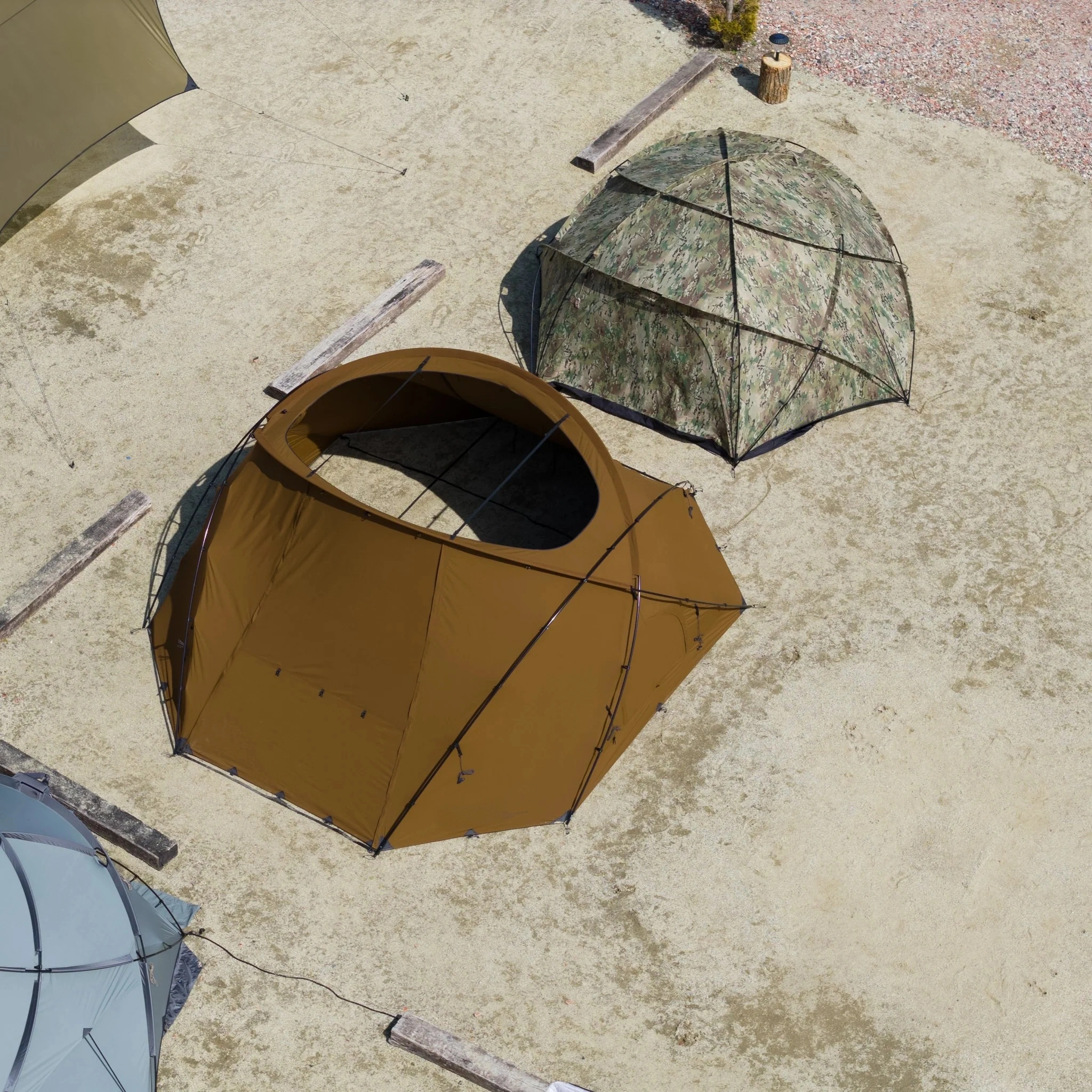 Fireproof Patio Tent – Flame-Retardant Shelter with Stove Jack for 4-Season Camping