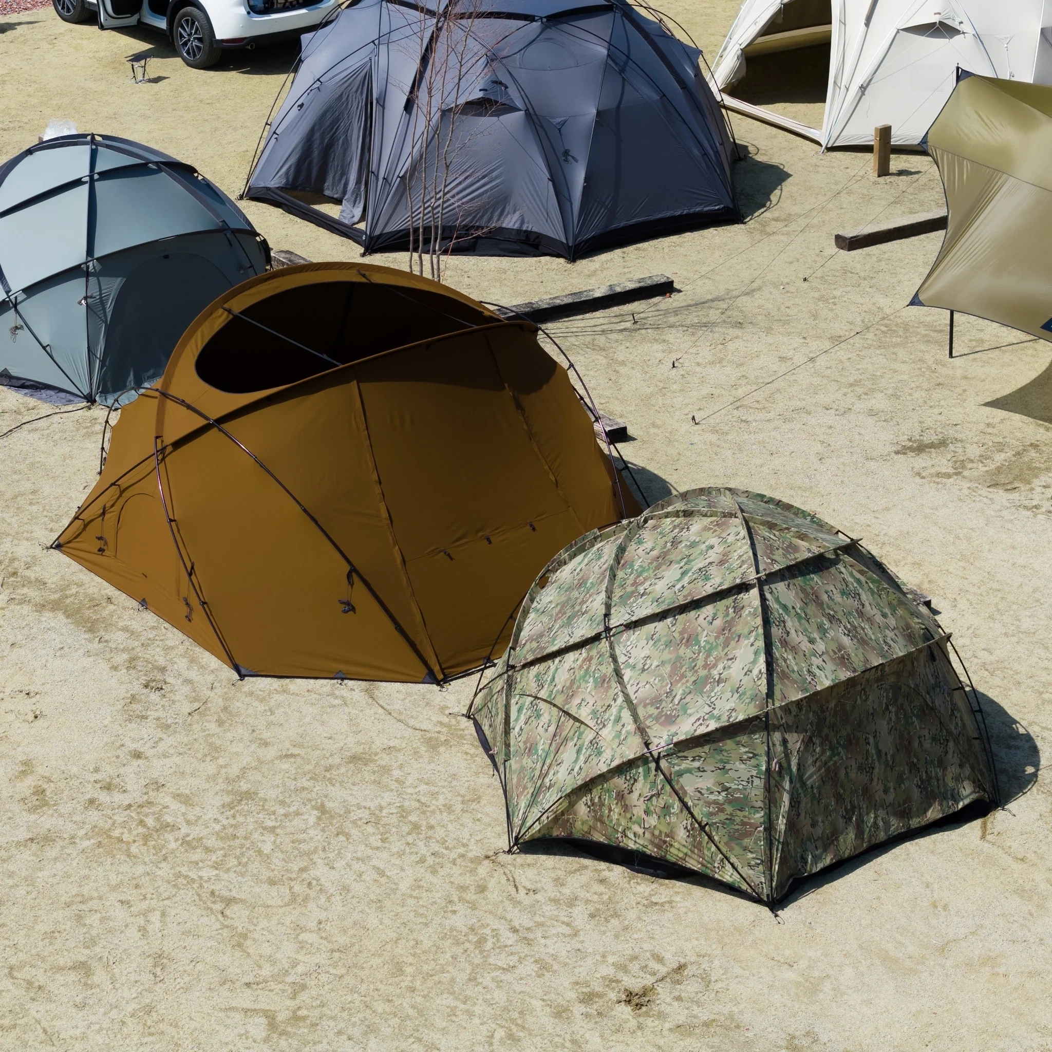 Fireproof Patio Tent – Flame-Retardant Shelter with Stove Jack for 4-Season Camping