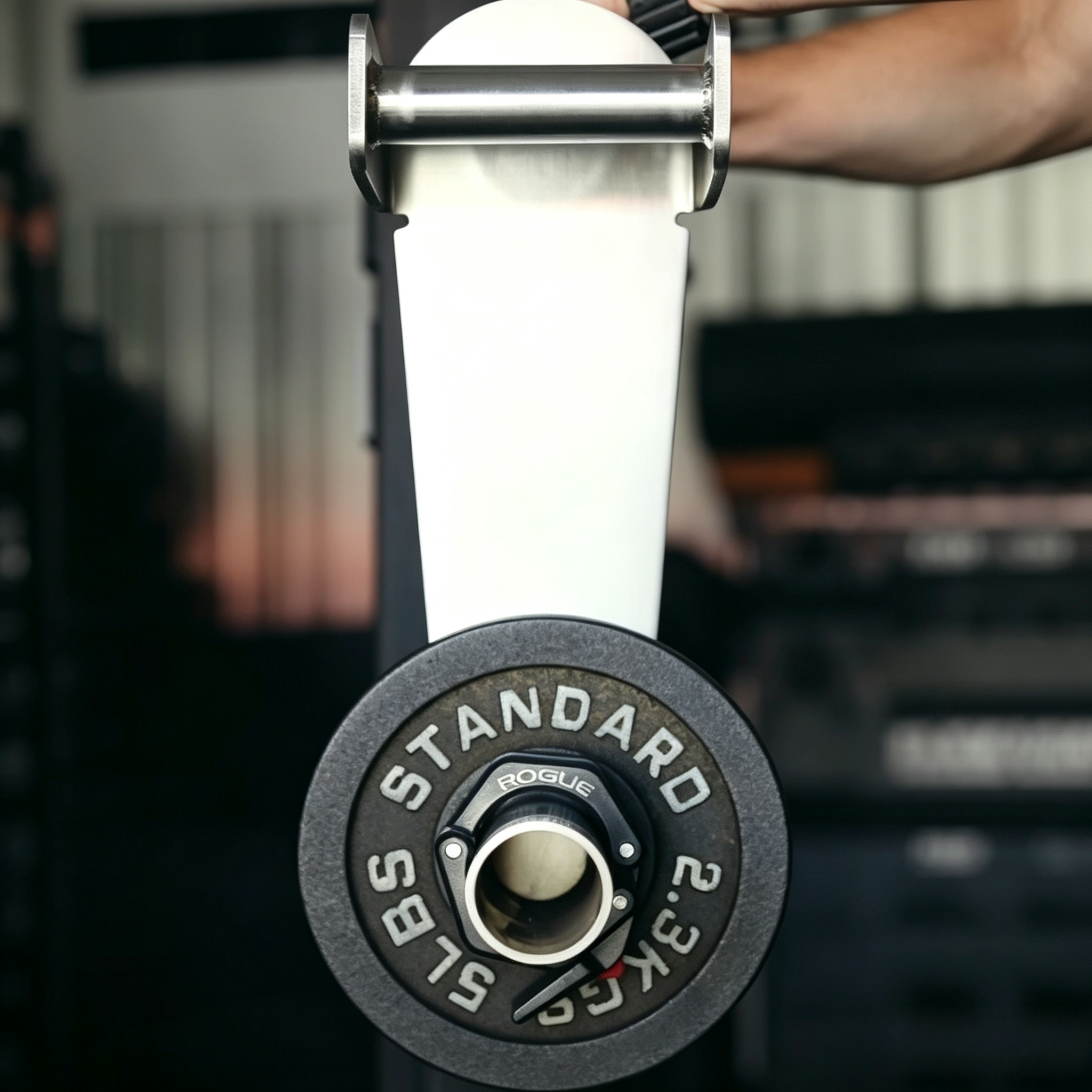 Adjustable Barbell Grip Trainer,Rotating Strength Attachment for Wrist Forearm Workouts