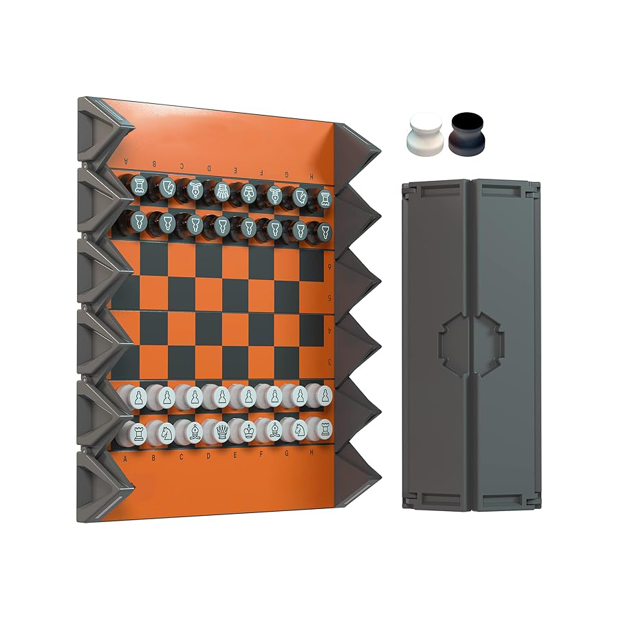 6-inch Magnetic Unique Chess Set - Folding Chessboard