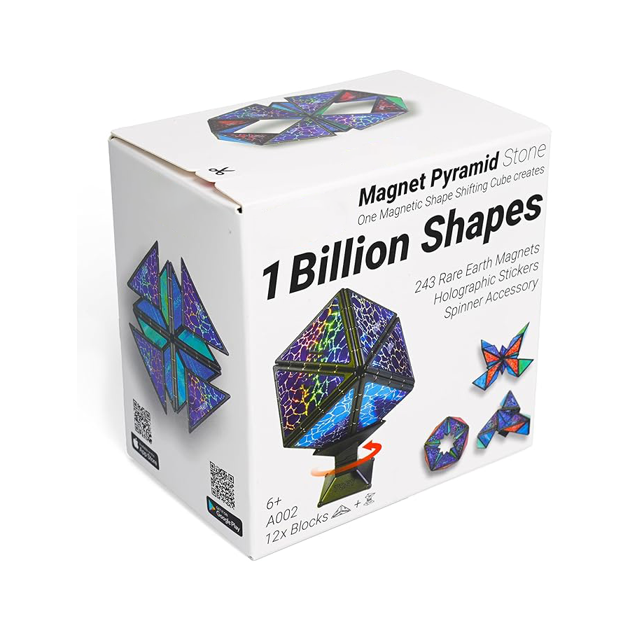 The magnetic pyramid: One cube can be transformed into 1 billion shapes
