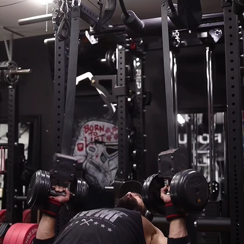 Heavy-Duty Dumbbell Safety Spotter