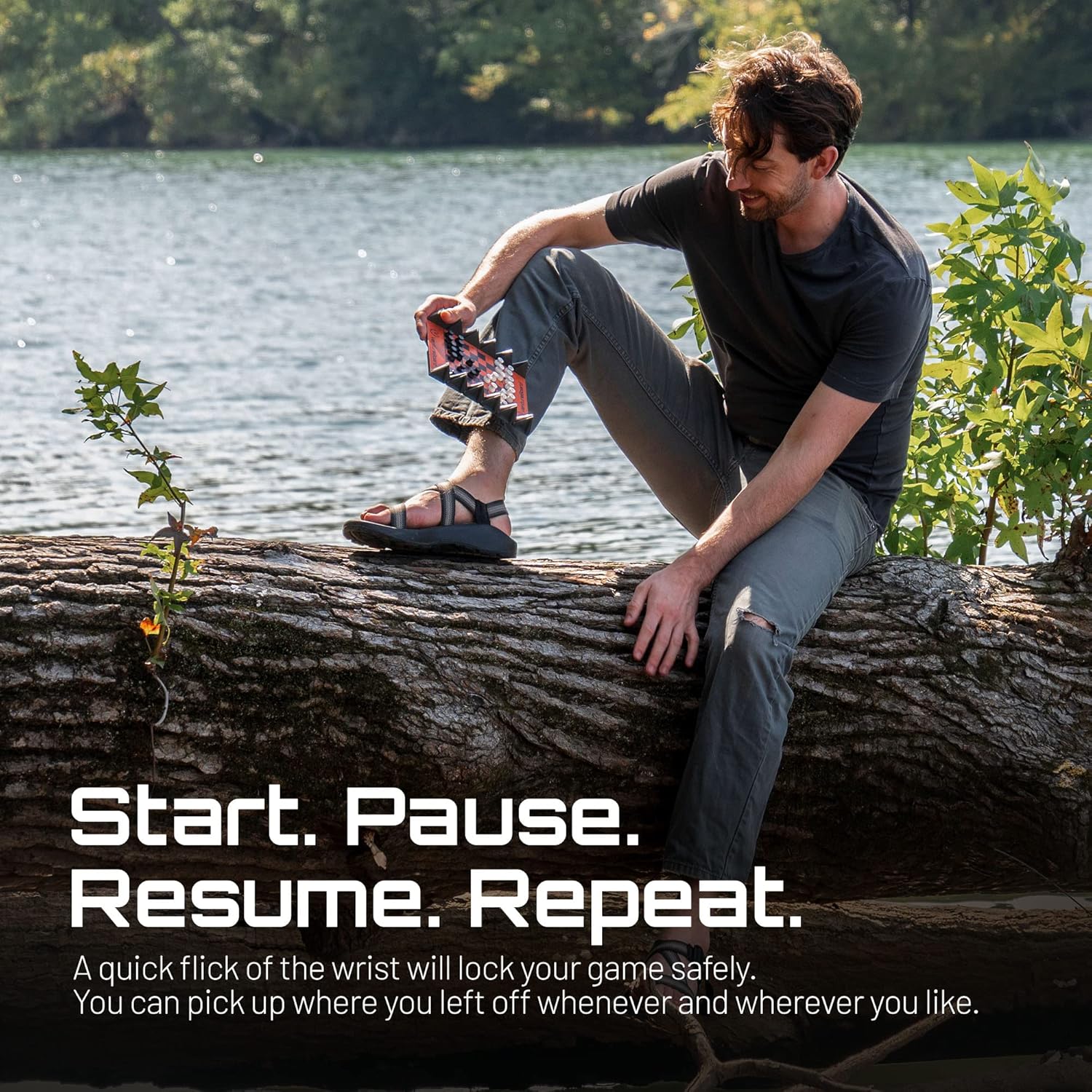 6-inch Magnetic Unique Chess Set - Folding Chessboard