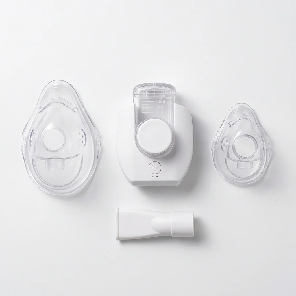 Portable and compact breathing nebulizer