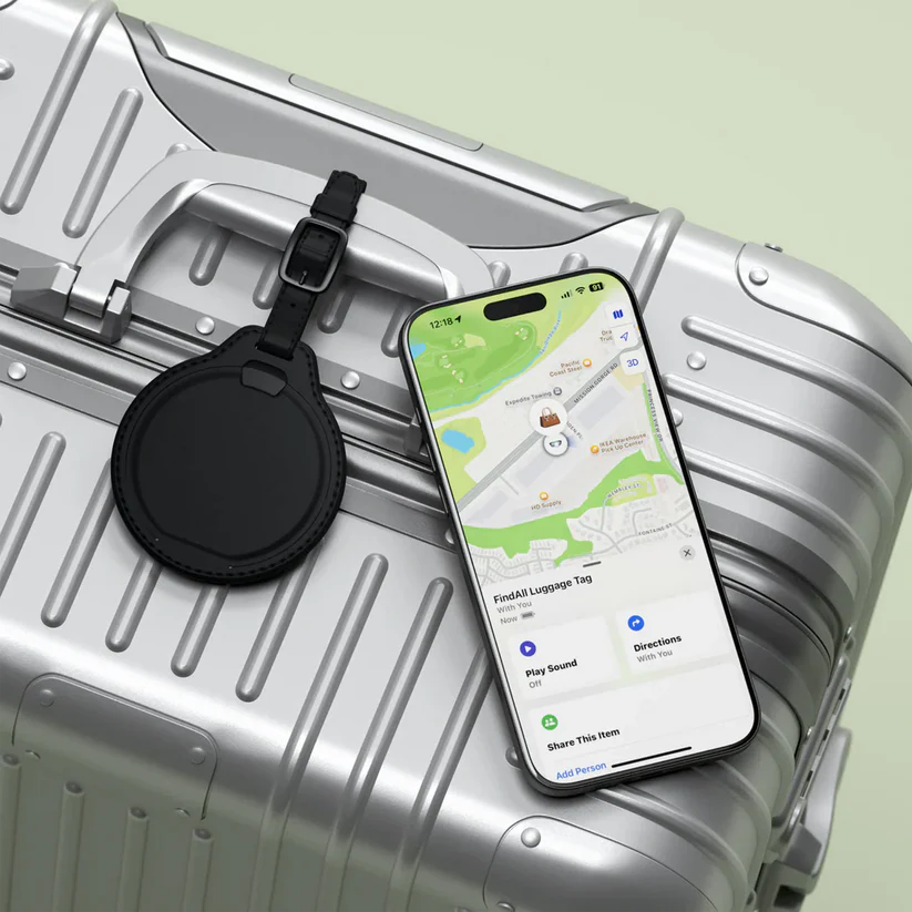 Vegan Leather Luggage Tag