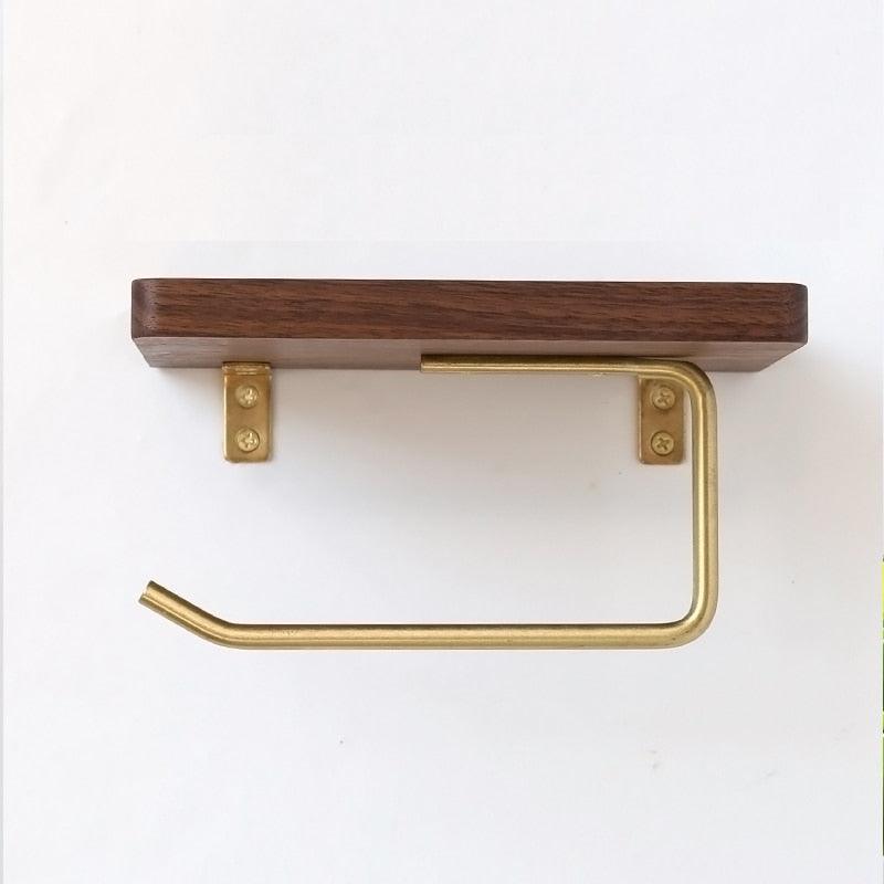 Versatile Wooden Toilet Roll Organizer