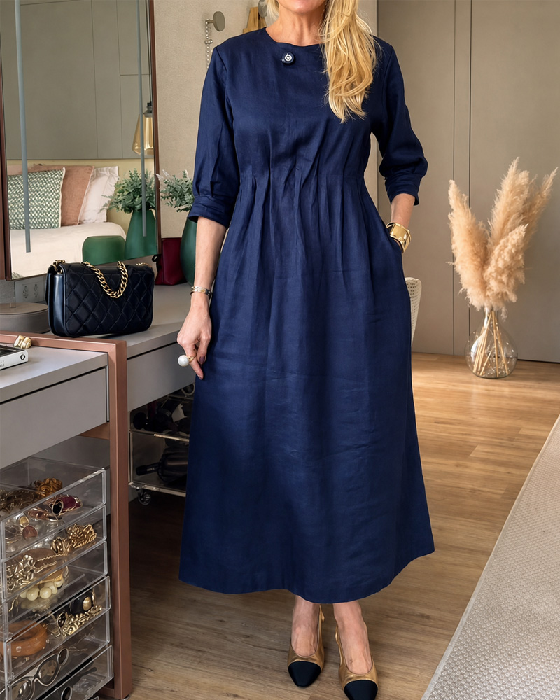 Women's Spring and Summer Comfortable Linen Dress