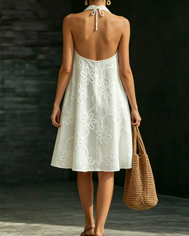 Women's fashionable spring/summer comfortable floral dress