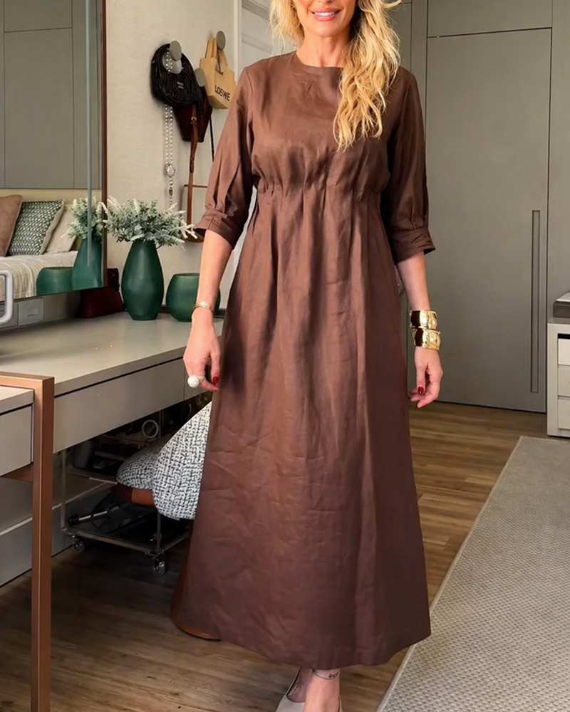 Women's Spring and Summer Comfortable Linen Dress