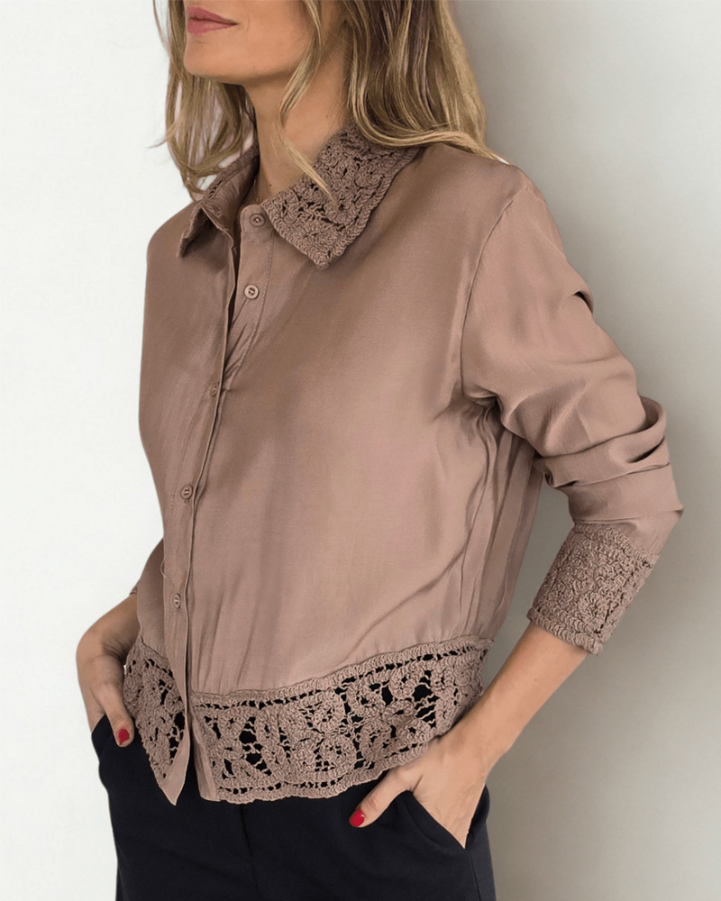 Women's Spring/Summer Fashion Patchwork Shirt