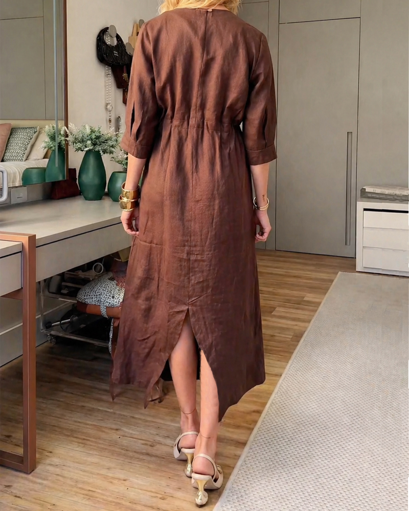 Women's Spring and Summer Comfortable Linen Dress