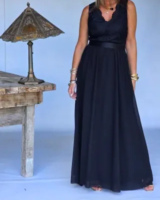 Boho Casual Lace Hem Slip Dress