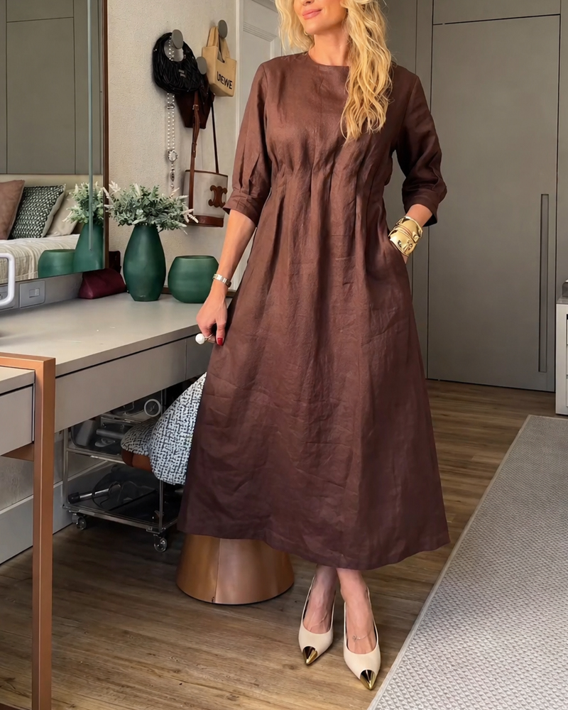 Women's Spring and Summer Comfortable Linen Dress