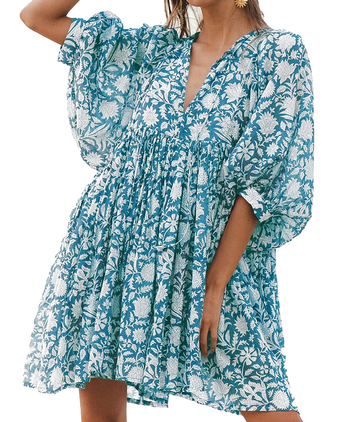 50%OFF 🔥 Women'S Summer Dress - Casual Bohemian Style - Floral Pattern
