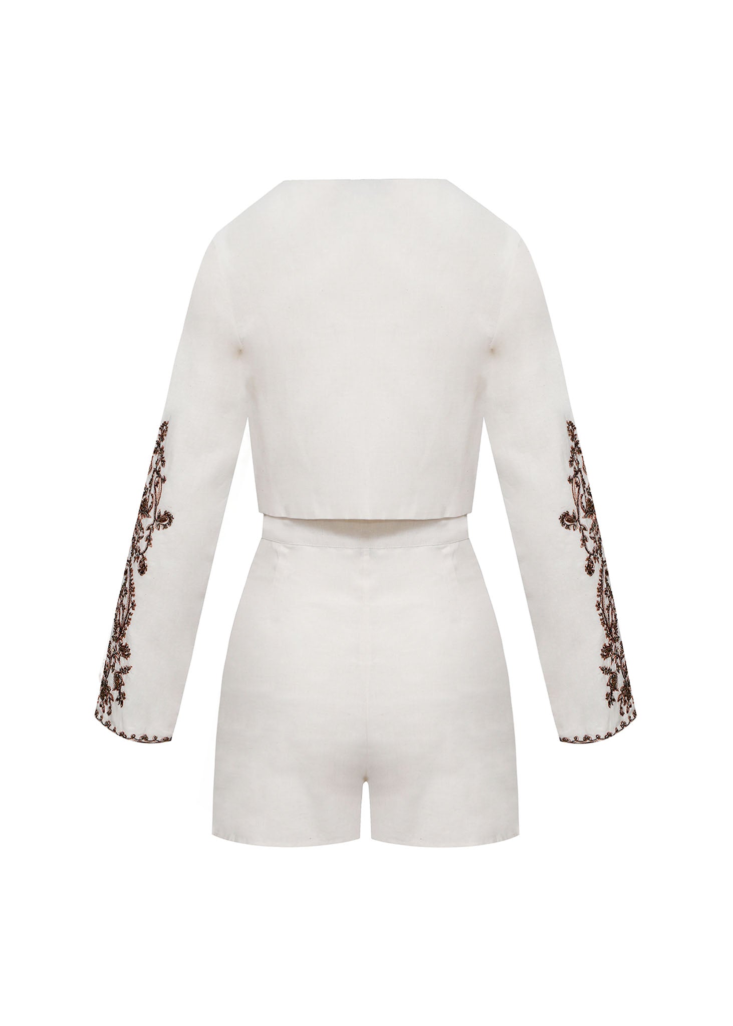 Conjunto en lino blanco