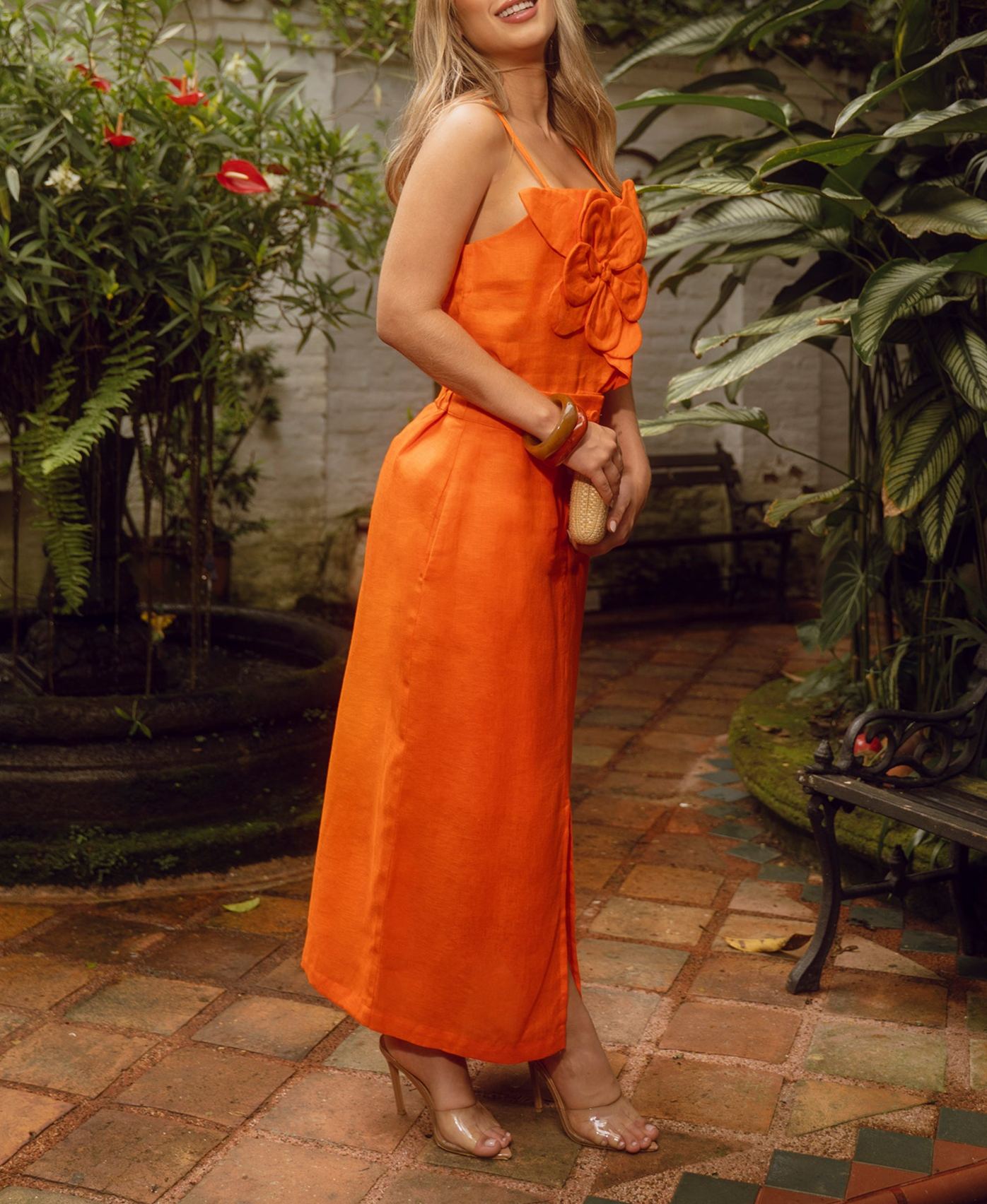 Conjunto Mandarin Bloom 3D