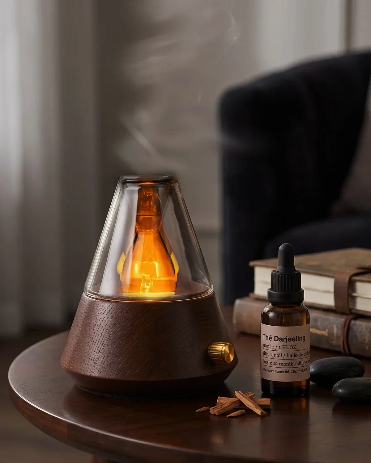 Day to Night Aromatherapy Routine with Waterless Wood Diffuser