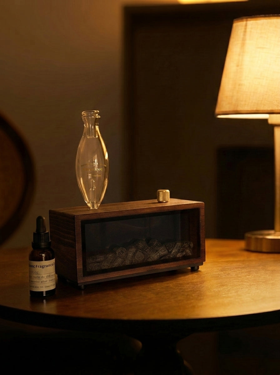 Gloryboundus Retro Fireplace Waterless Nebulizing Balsam Fir Diffuser - Hearth Edition