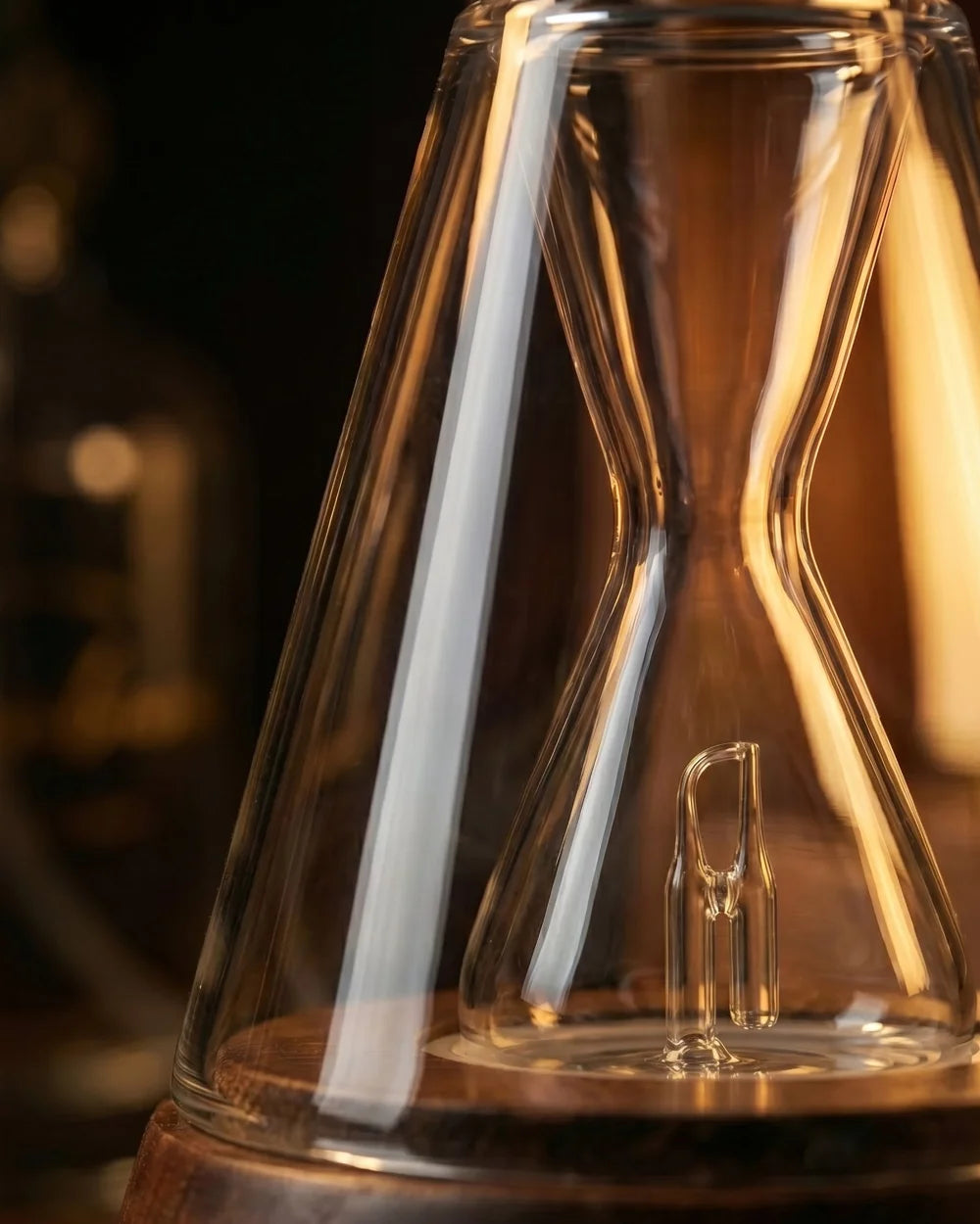 Hand-blown Amber Glass Diffuser Chamber